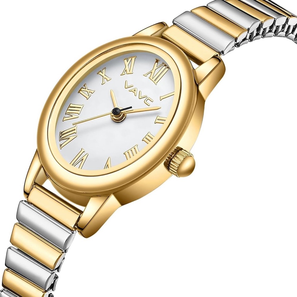 VAVC Elegant Silver and Gold Watch New in Box - Picture 3 of 4